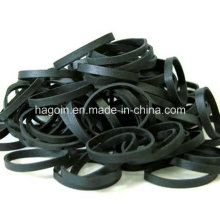 Elastic Black Color Rubber Band